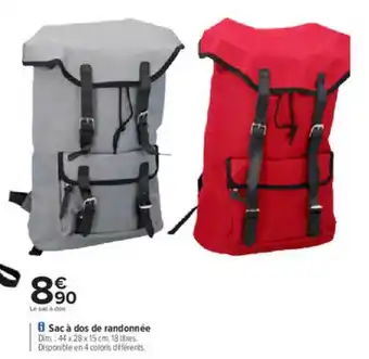 Carrefour Sac à Dos De Randonnée offre