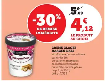 Hyper U CREME GLACEE HAAGEN DAZS offre