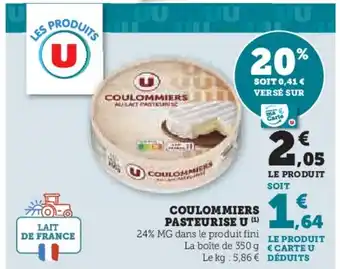 Hyper U COULOMMIERS PASTEURISE U offre