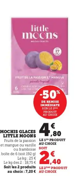 Hyper U MOCHIS GLACES LITTLE MOONS offre