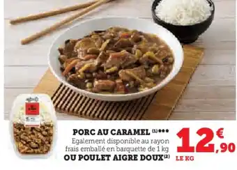 Hyper U PORC AU CARAMEL (1) offre