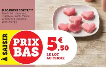 Hyper U MACARONS COEUR(¹)** offre