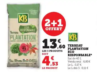 Hyper U TERREAU PLANTATION ECO RESPONSABLE offre