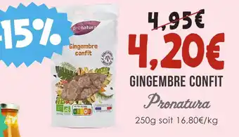 Naturalia GINGEMBRE CONFIT offre