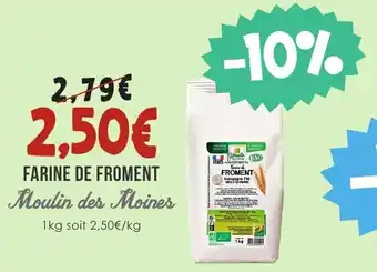 Naturalia FARINE DE FROMENT Moulin des Moines offre