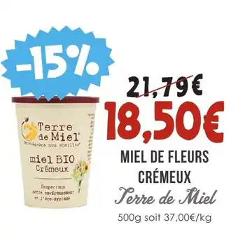 Naturalia MIEL DE FLEURS CRÉMEUX Terre de Miel offre