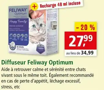 Maxi Zoo Feliway diffuseur optimum offre