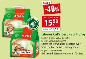 Maxi Zoo Cat’s best litières offre