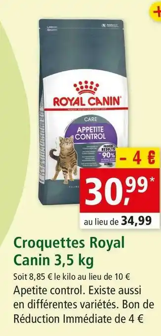 Maxi Zoo Royal canin croquettes 3,5 kg offre