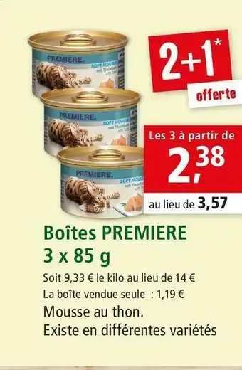 Maxi Zoo Premiere boîtes offre