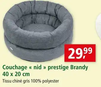 Maxi Zoo Couchage « nid » prestige brandy offre