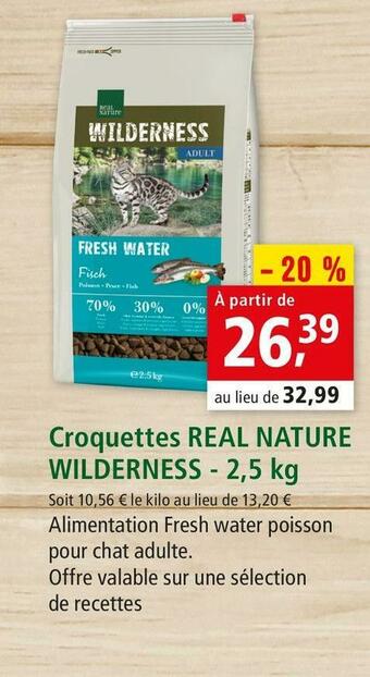 Wilderness croquettes real nature - 2,5 kg