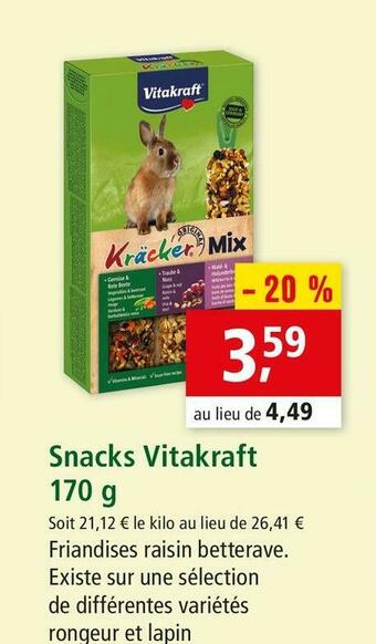 Maxi Zoo Vitakraft snacks offre