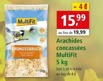 Maxi Zoo Multifit arachides concassées 5 kg offre