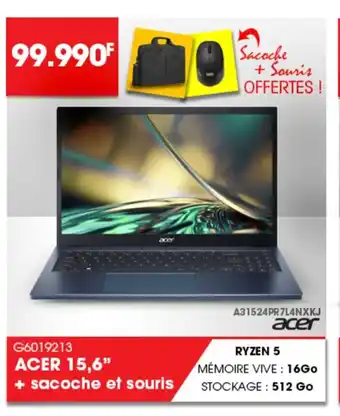 Gitem G6019213 ACER 15,6" + sacoche et souris offre