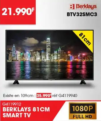 Gitem BERKLAYS 81CM SMART TV offre