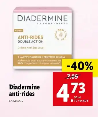 Lidl Diadermine anti-rides offre