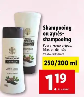 Shampooing ou Après-shampooing
