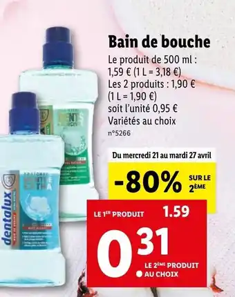 Lidl Bain de bouche offre