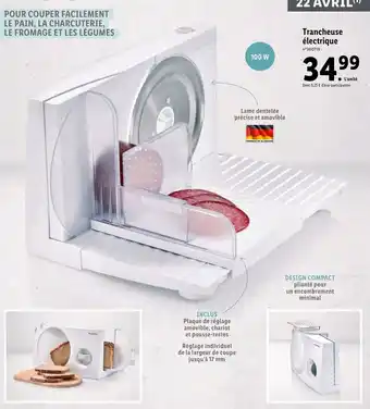 Lidl Trancheuse électrique offre