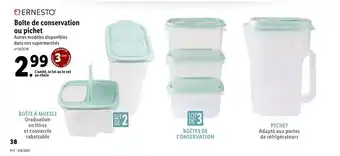 Lidl Boîte de conservation ou pichet offre
