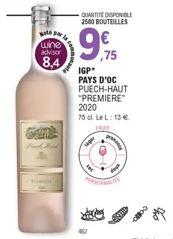 E.Leclerc IGP pays d'oc offre