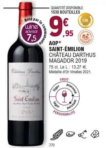 E.Leclerc AOP saint-émilion offre