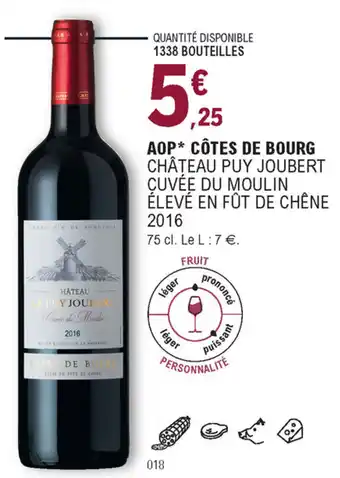E.Leclerc AOP côtes de bourg offre
