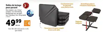 Lidl Dalles de lestage pour parasol offre