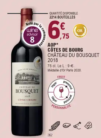 E.Leclerc AOP côtes de bourg offre