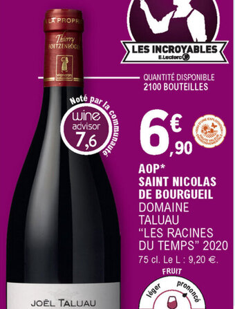 E.Leclerc AOP saint nicolas de bourgueil offre