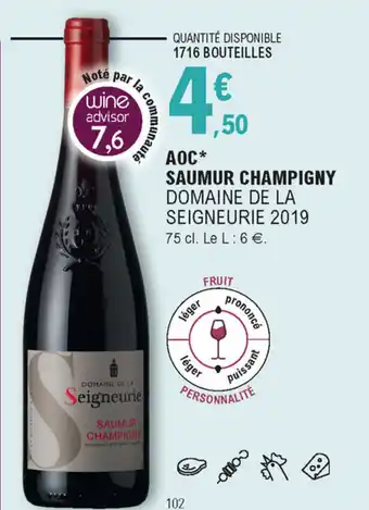 E.Leclerc AOC saumur champigny offre