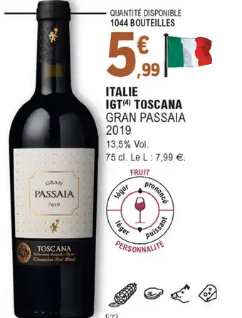 E.Leclerc Italie IGT toscana offre