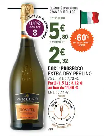 E.Leclerc Doc prosecco offre