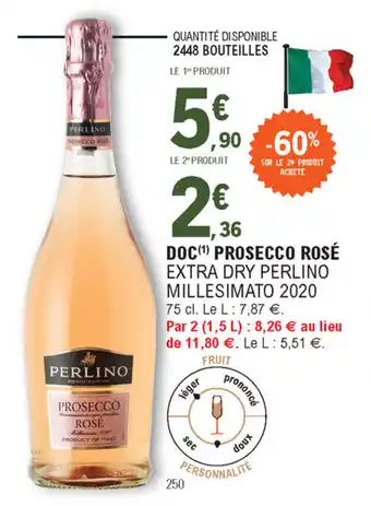 E.Leclerc Doc prosecco rosé offre