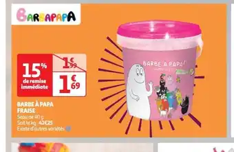 Auchan BARBE À PAPA FRAISE offre