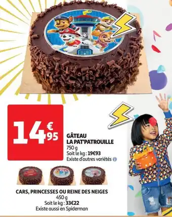Auchan LA PAT'PATROUILLE 750 g GÂTEAU offre
