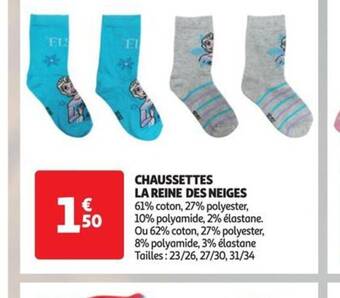 Chausson reine discount des neiges auchan