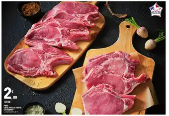 PORC CÔTE AVEC OS TOUTE CATÉGORIE