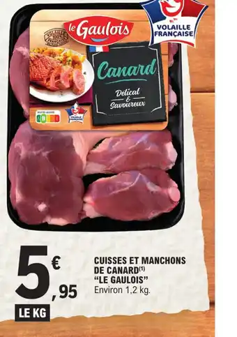 E.Leclerc CUISSES ET MANCHONS DE CANARD LE GAULOIS offre