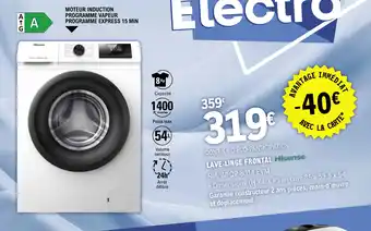 E.Leclerc LAVE-LINGE FRONTAL Hisense offre