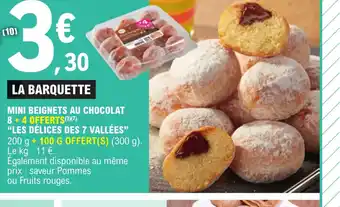 E.Leclerc MINI BEIGNETS AU CHOCOLAT 8 + 4 OFFERTS offre