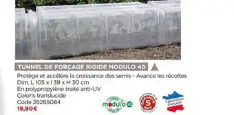 Bricomarché Tunnel De Forçage Rigide Modulo 40 offre