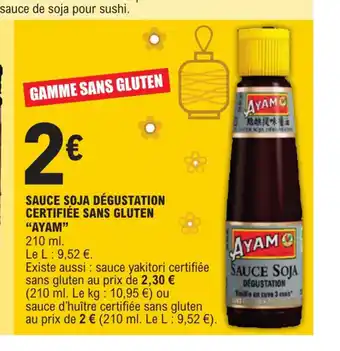 E.Leclerc SAUCE SOJA DÉGUSTATION CERTIFIÉE SANS GLUTEN offre