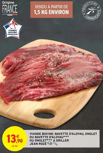 Viande bovine : bavette d'aloyau, onglet ou bavette d'aloyau