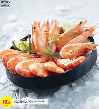 Intermarché Crevettes cuites filière responsable de offre