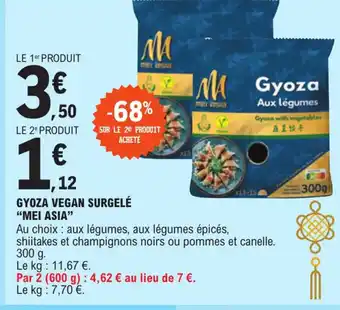 E.Leclerc GYOZA VEGAN SURGELÉ offre