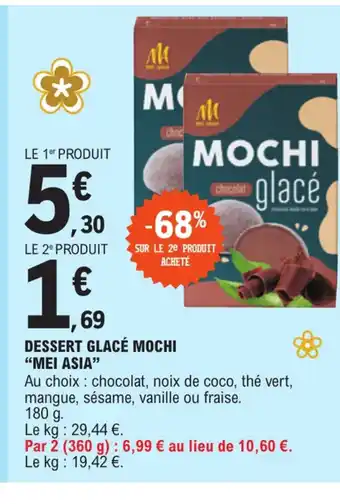 E.Leclerc DESSERT GLACÉ MOCHI "MEI ASIA" offre