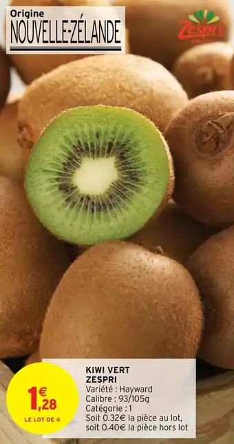 Intermarché Kiwi vert zespri offre