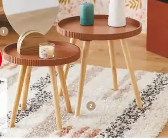 Super U SET DE 2 TABLES offre